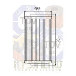 Filtre à Huile Hiflofiltro HF 556