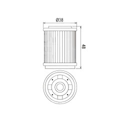 Filtre à Huile Hiflofiltro HF 143