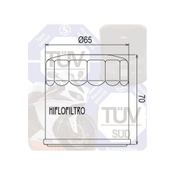Filtre à Huile Hiflofiltro HF 175