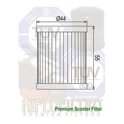 Filtre à Huile Hiflofiltro HF 972