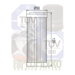 Filtre à Huile Hiflofiltro HF 895