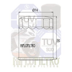 Filtre à Huile Hiflofiltro HF 750