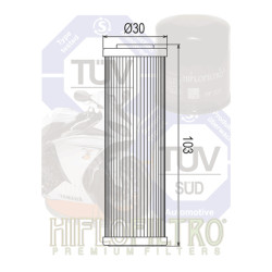 Filtre à Huile Hiflofiltro HF 691