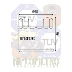 Filtre à Huile Hiflofiltro HF 682