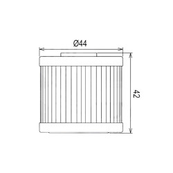 Filtre à Huile Hiflofiltro HF 566